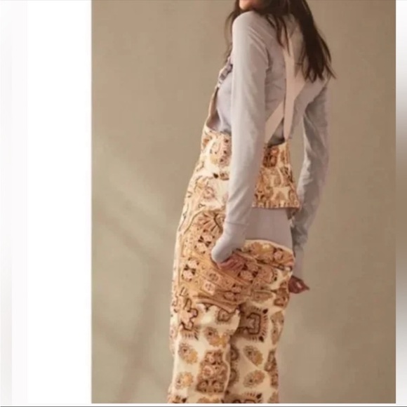 NWT Free People FP Movement Alpine Glow Printed Snow Bib, M - Picture 7 of 8